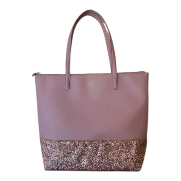 kate spade Handbags - Kate Spade EUC New York Greta Court Penny Tote Bag Glitter Purse Handbag